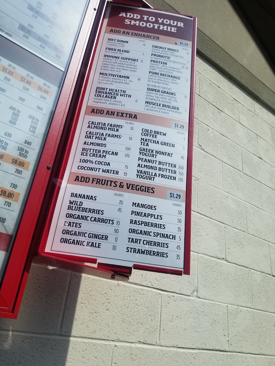 Smoothie King Photo Menu 1