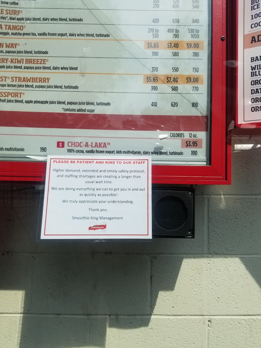 Smoothie King Photo Menu 3