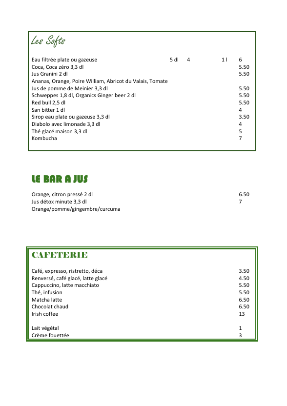 Le Village Photo Menu 6