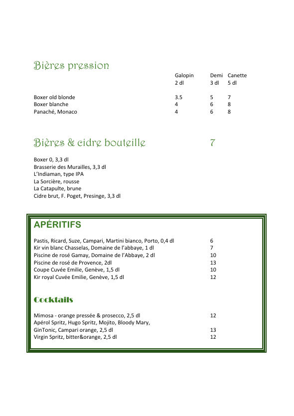 Le Village Photo Menu 7