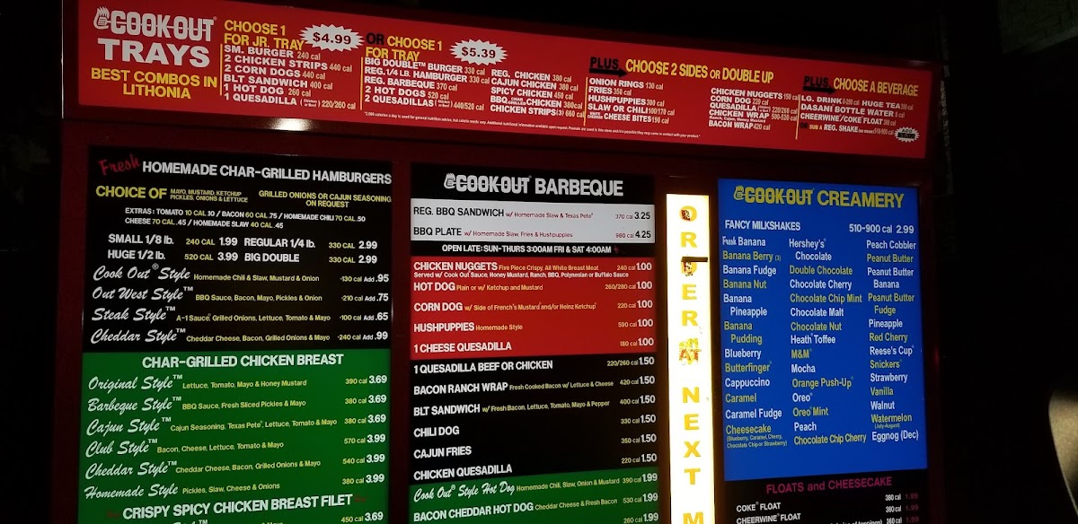 Cook Out Photo Menu 10