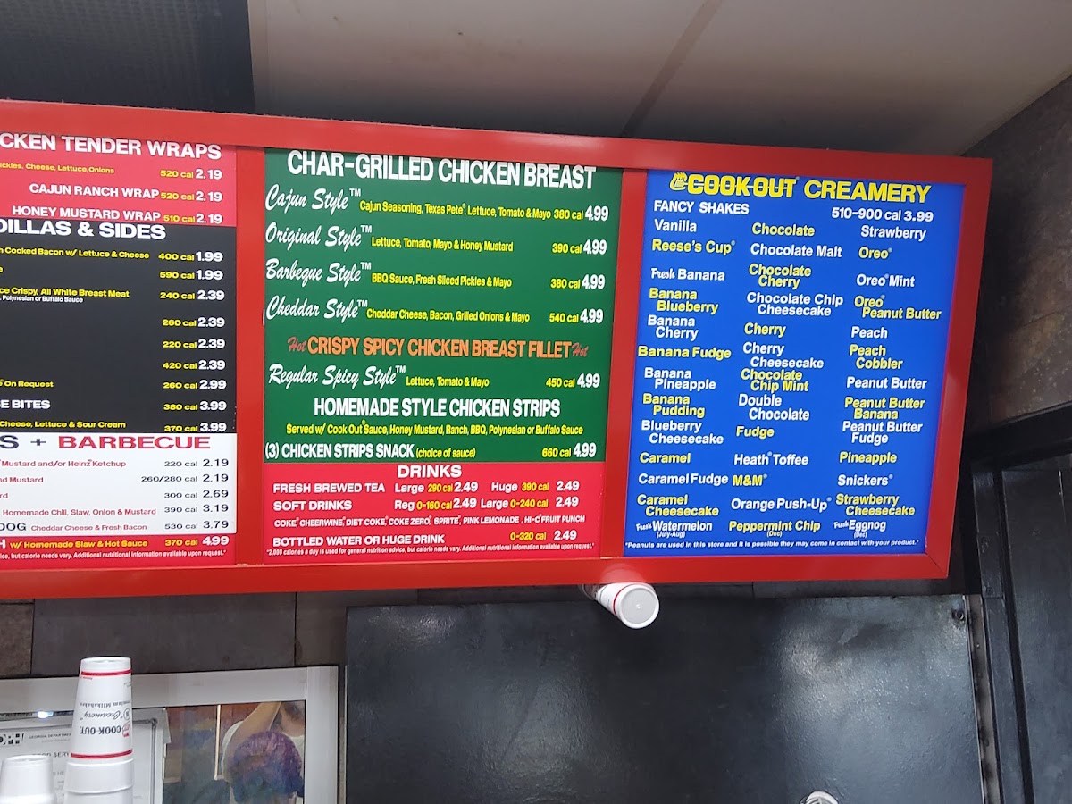 Cook Out Photo Menu 2