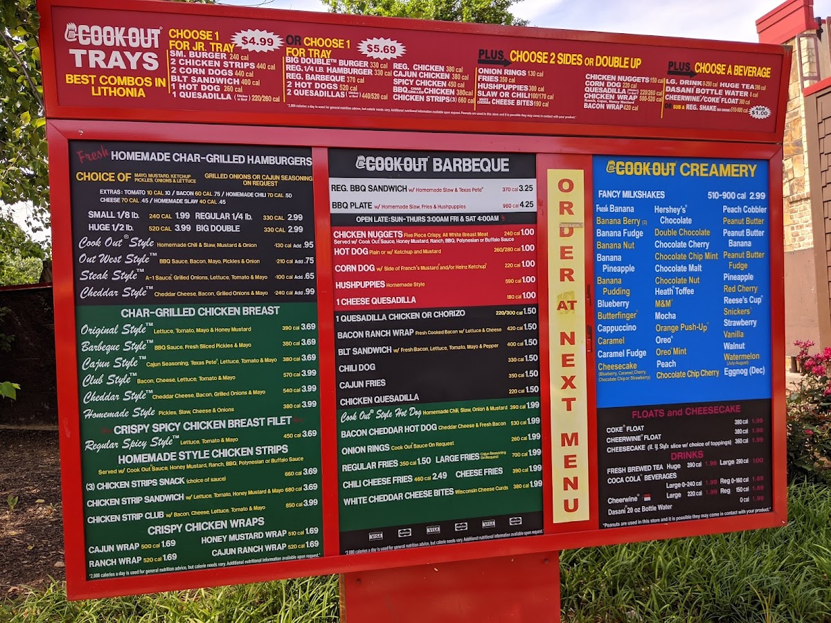 Cook Out Photo Menu 3