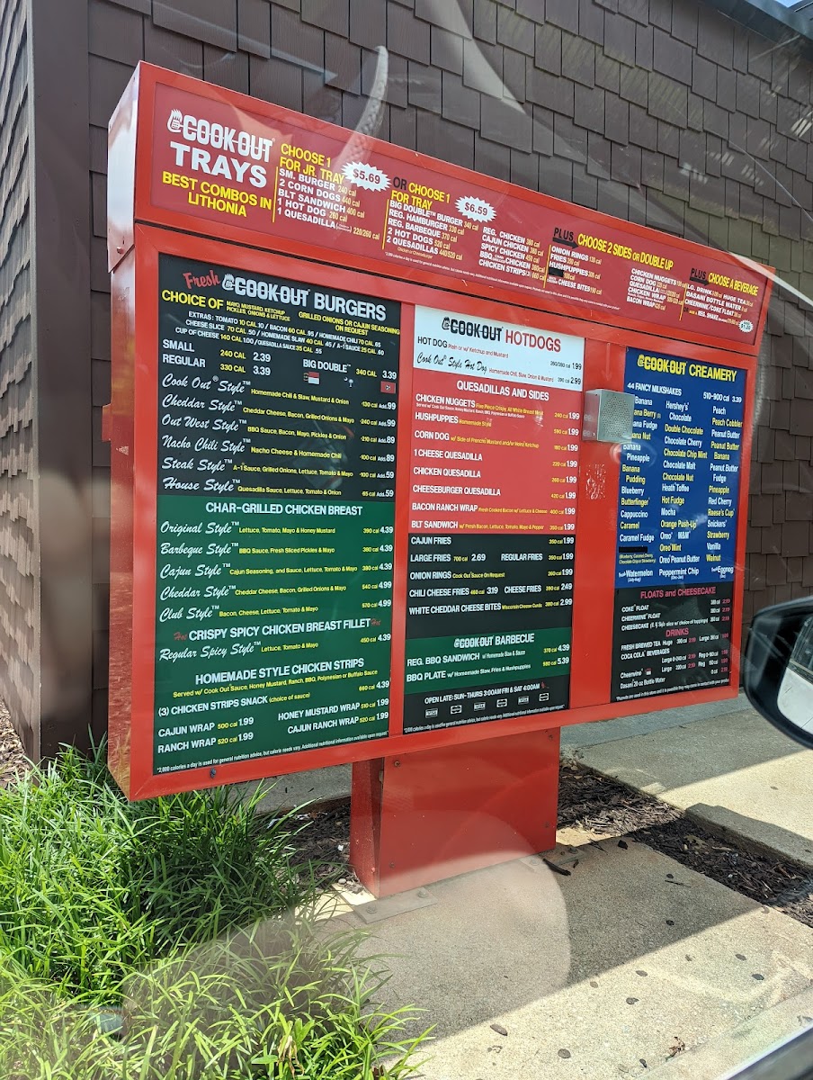 Cook Out Photo Menu 4