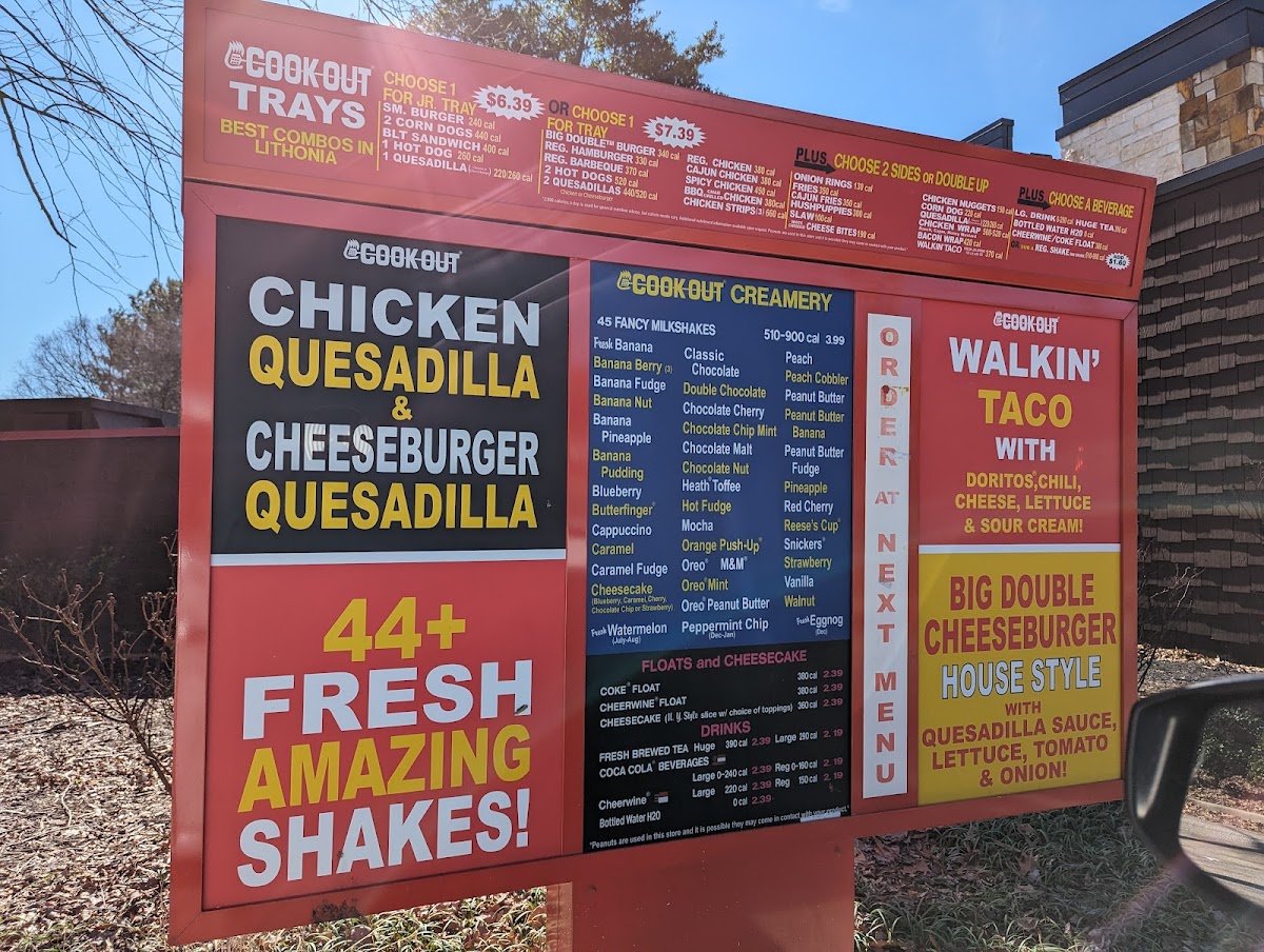 Cook Out Photo Menu 6
