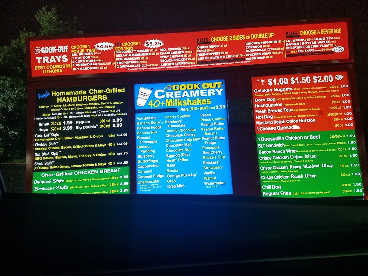 Cook Out Photo Menu 7