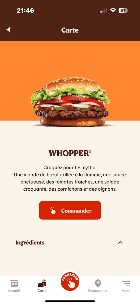 Burger King Photo Menu 2