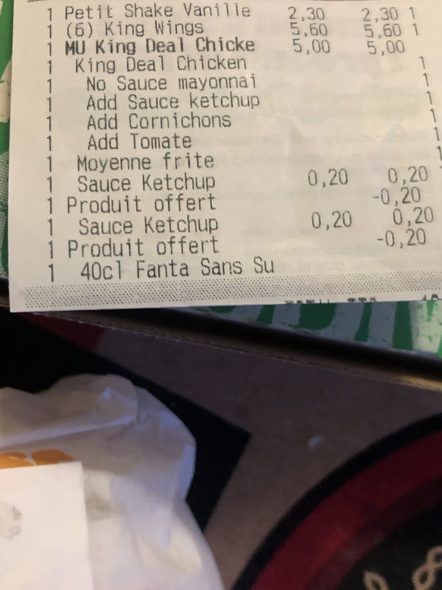 Burger King Photo Menu 6