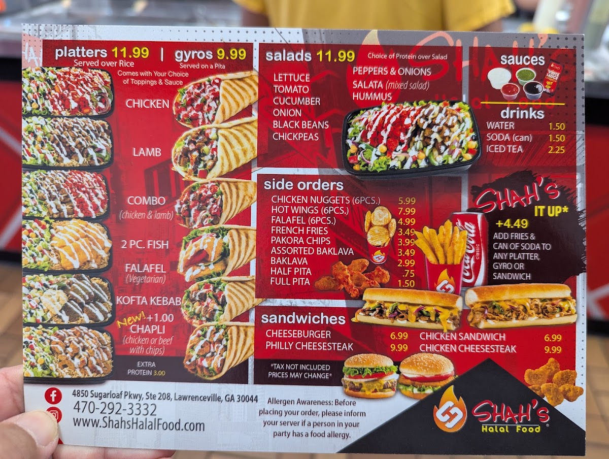 Shah's Halal Food Photo Menu 2