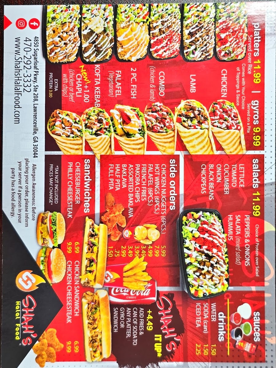 Shah's Halal Food Photo Menu 5