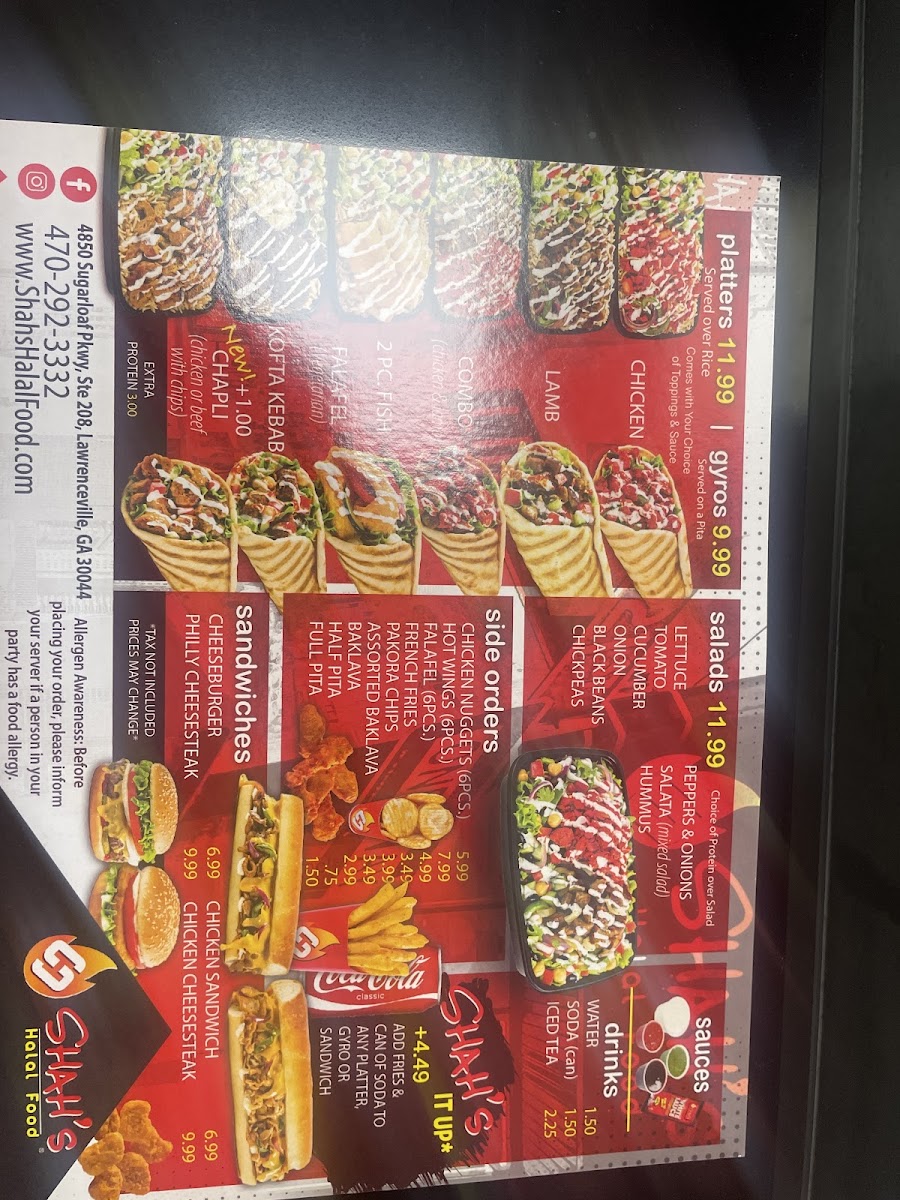 Shah's Halal Food Photo Menu 6