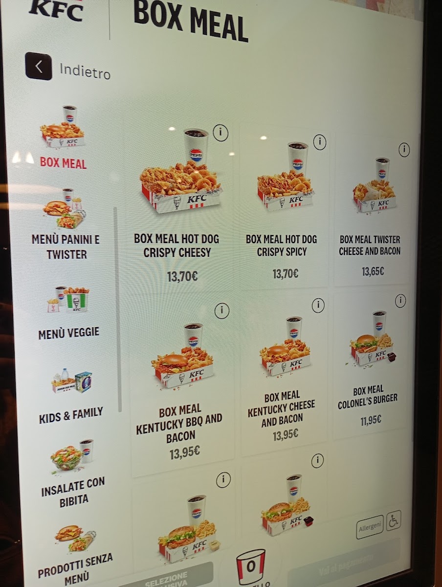 KFC Photo Menu 2