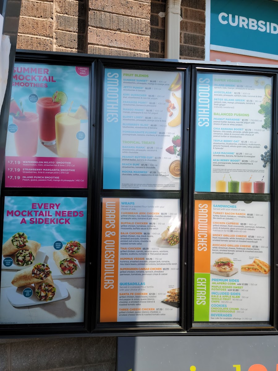 Tropical Smoothie Cafe Photo Menu 1