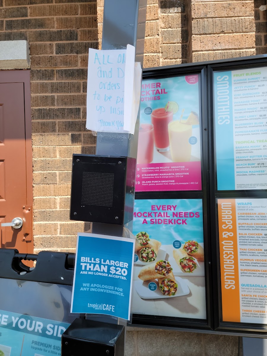 Tropical Smoothie Cafe Photo Menu 3