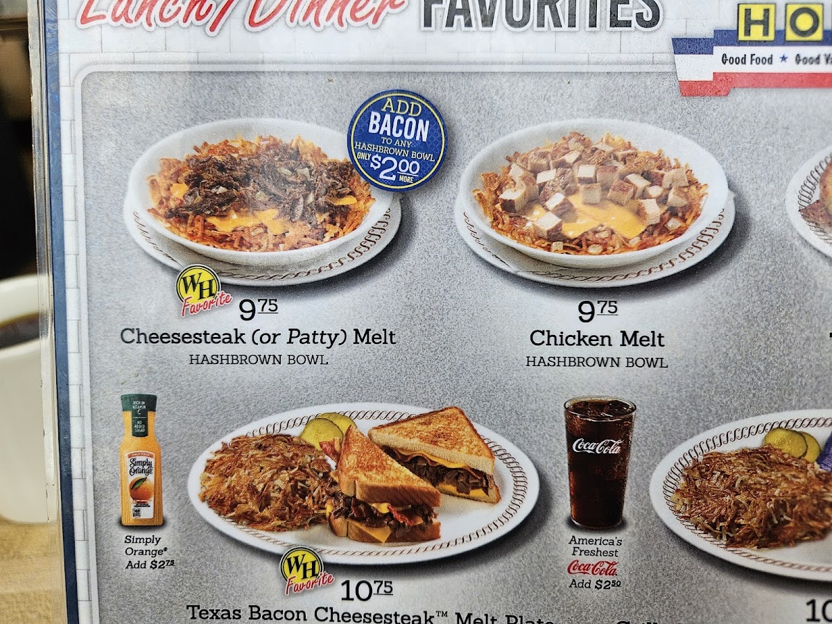 Waffle House Photo Menu 3