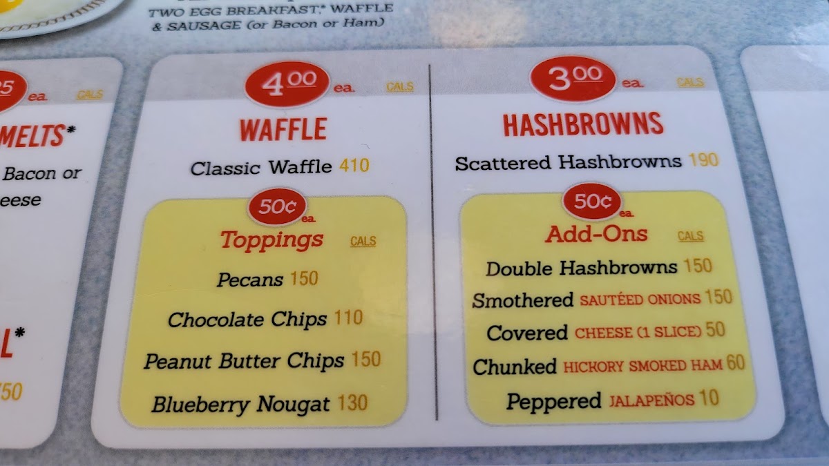 Waffle House Photo Menu 6