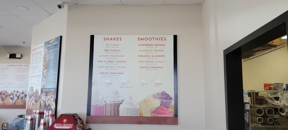 Cold Stone Creamery Photo Menu 3