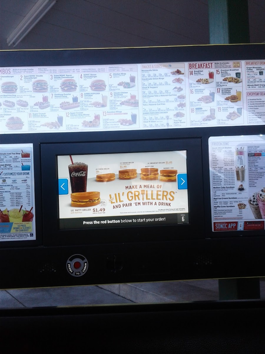 Sonic Drive-In Photo Menu 8