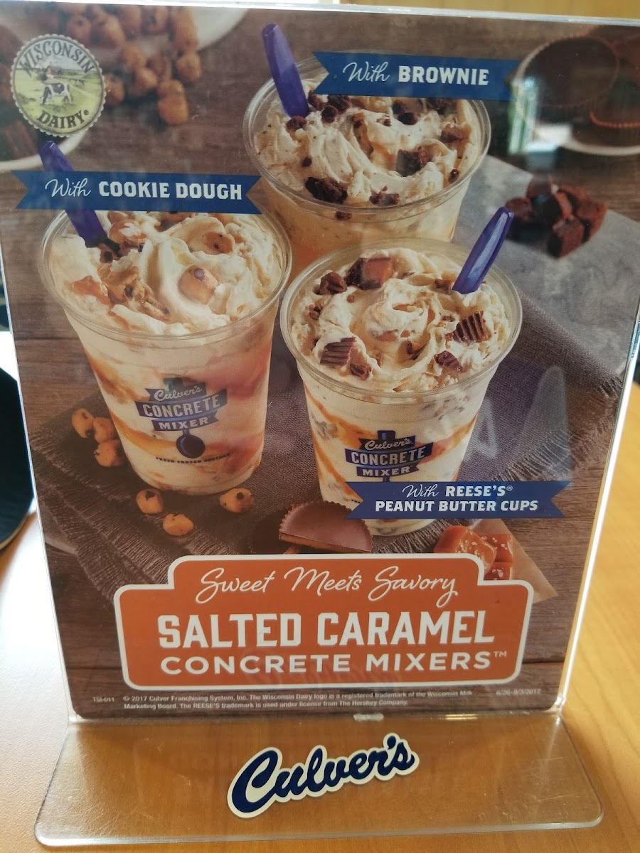 Culver’s Photo Menu 1