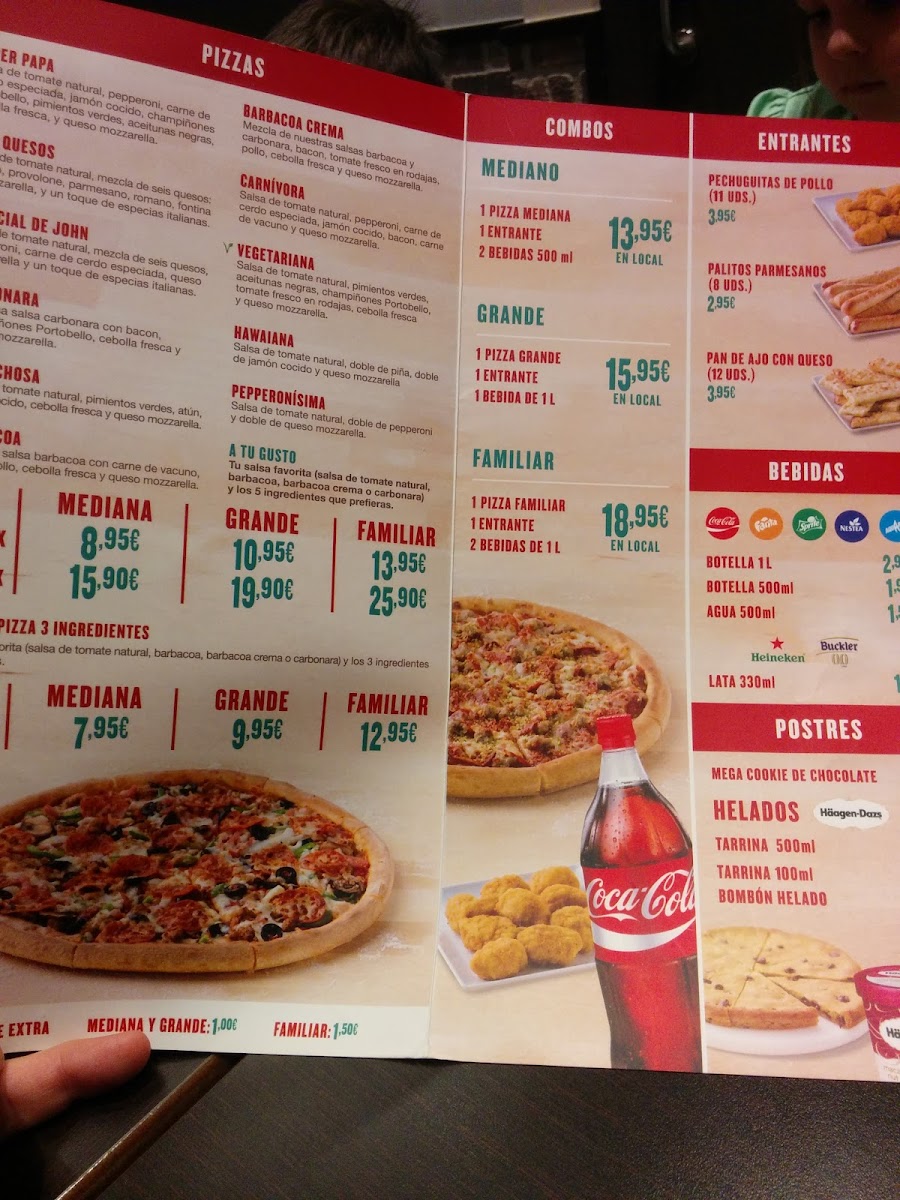 Papa Johns Pizza Photo Menu 2