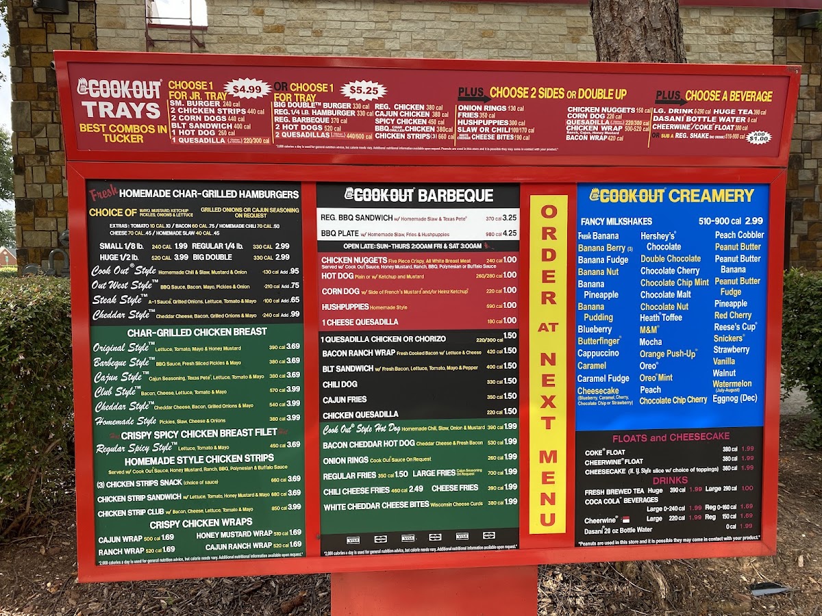 Cook Out Photo Menu 6
