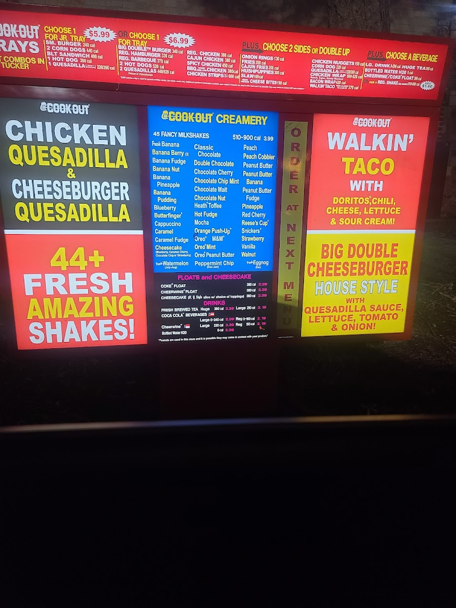 Cook Out Photo Menu 8