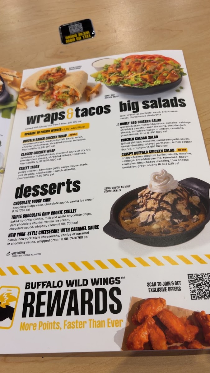 Buffalo Wild Wings Photo Menu 1