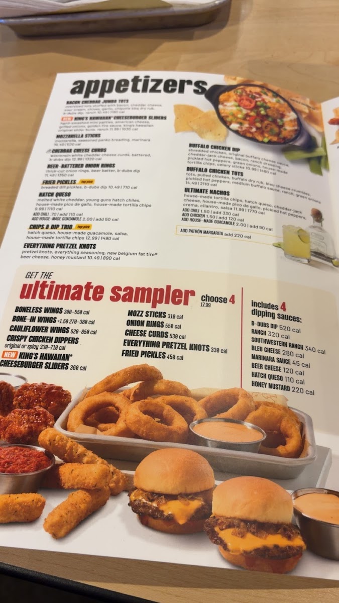 Buffalo Wild Wings Photo Menu 2