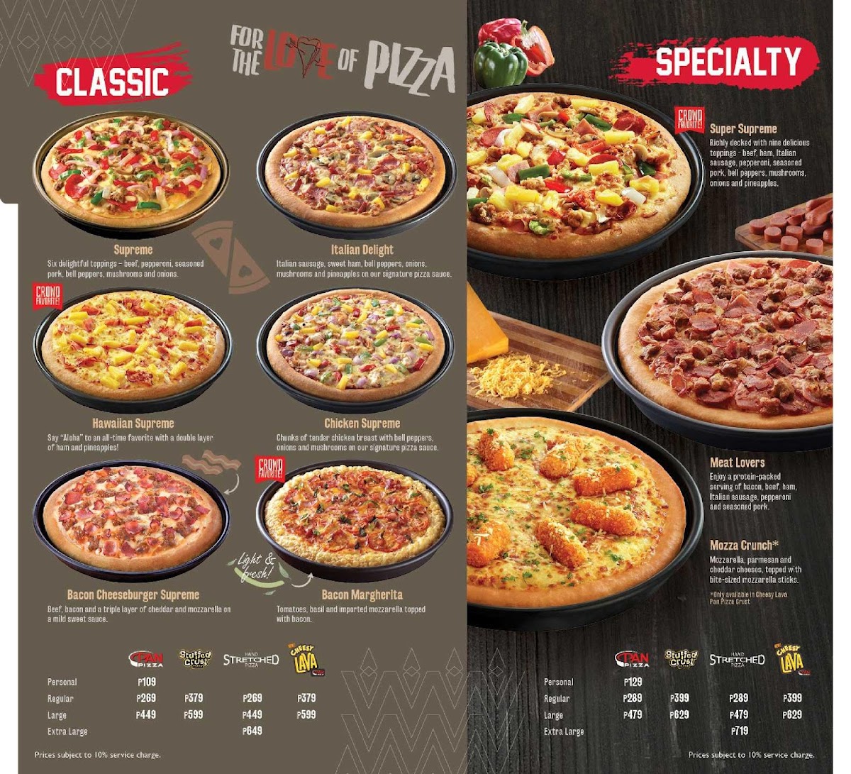 Pizza Hut Photo Menu 2