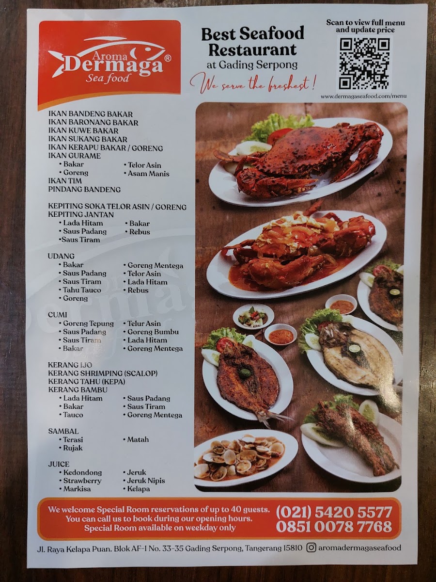 Aroma Dermaga Seafood Photo Menu 1