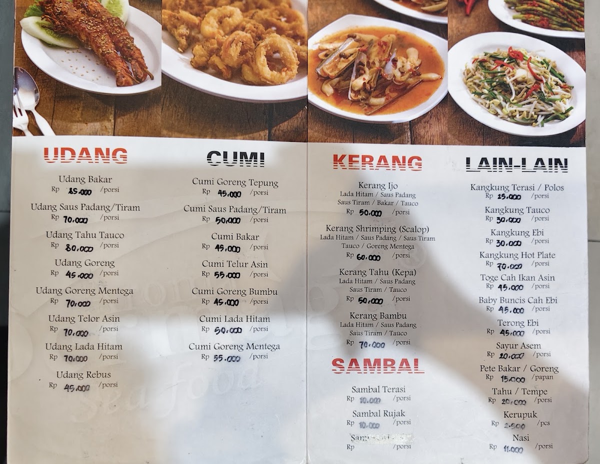 Aroma Dermaga Seafood Photo Menu 2
