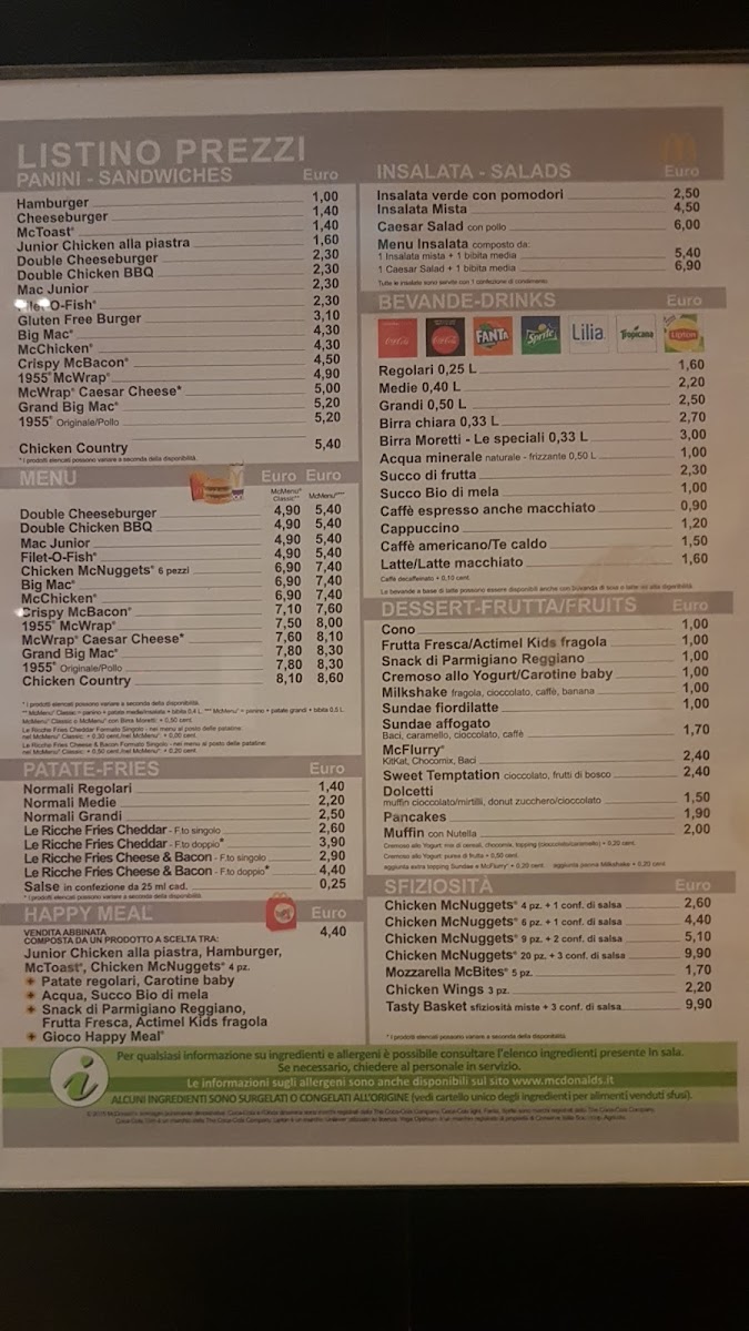 McDonald's Photo Menu 5