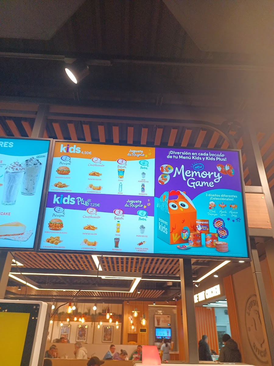 Popeyes Famous Louisiana Chicken Photo Menu 1