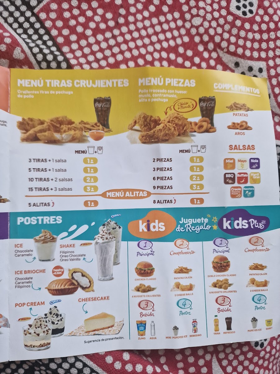 Popeyes Famous Louisiana Chicken Photo Menu 3