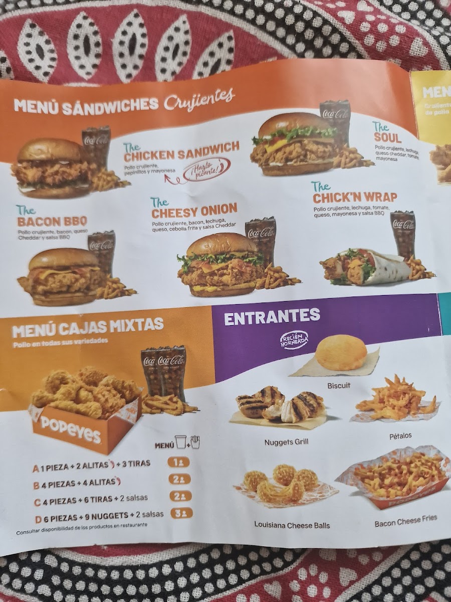 Popeyes Famous Louisiana Chicken Photo Menu 4