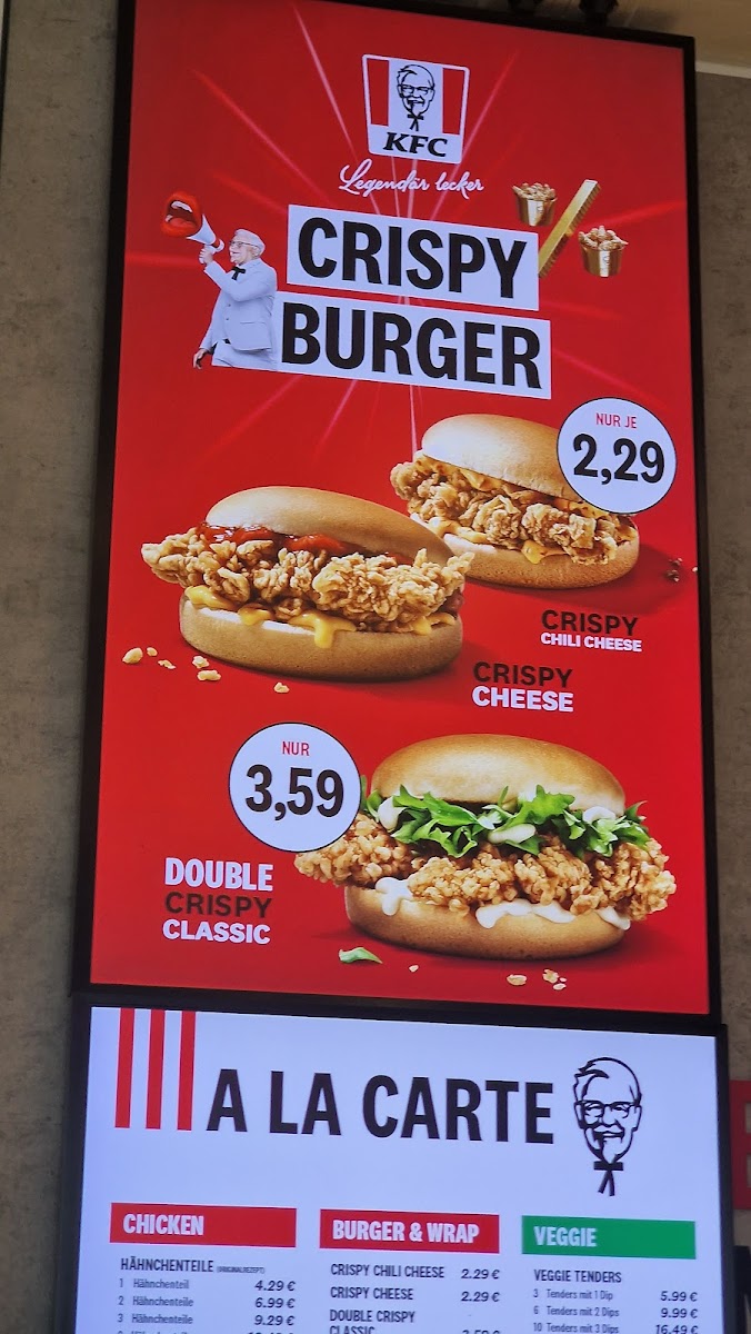 Kentucky Fried Chicken Photo Menu 4