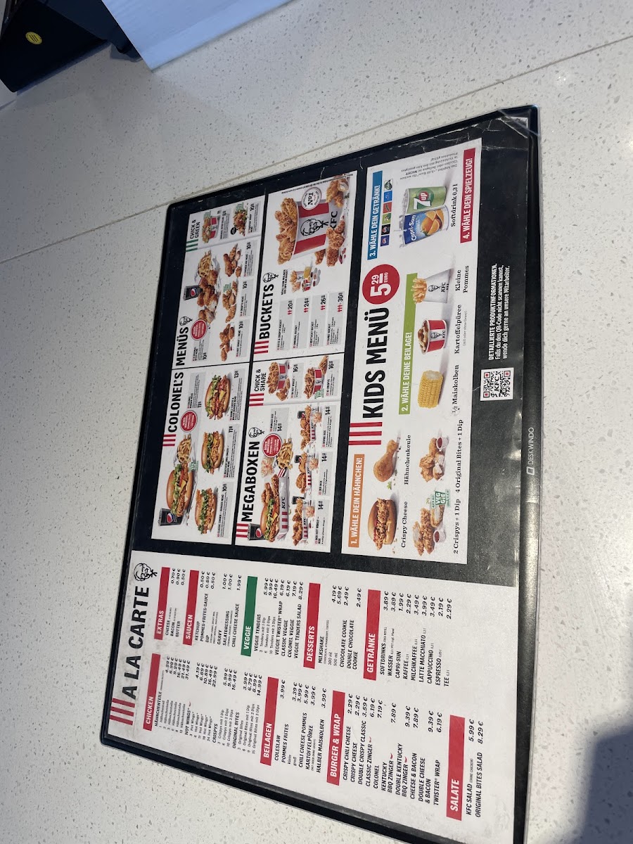Kentucky Fried Chicken Photo Menu 9