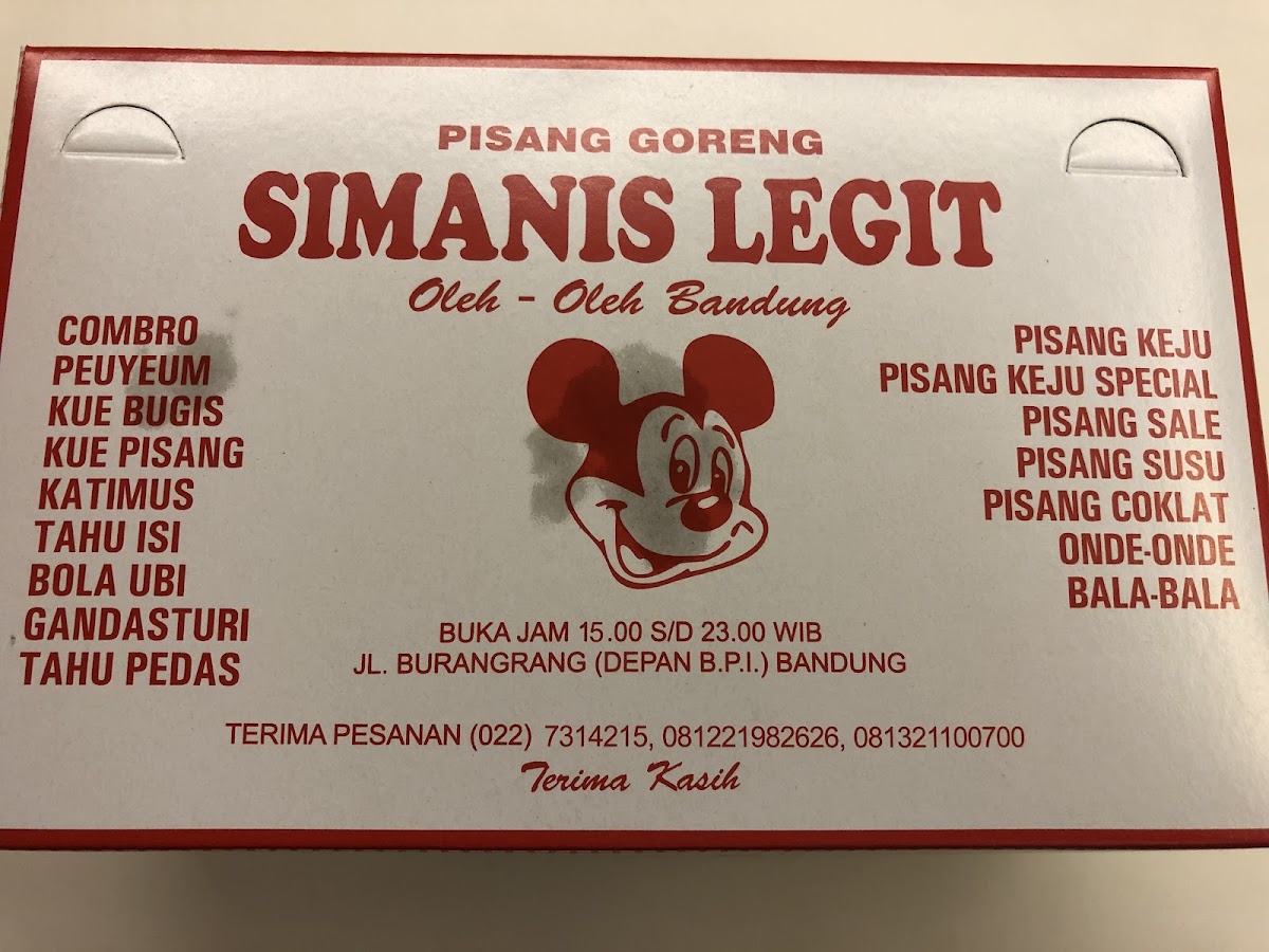 Pisang Goreng Si Manis Legit Photo Menu 2