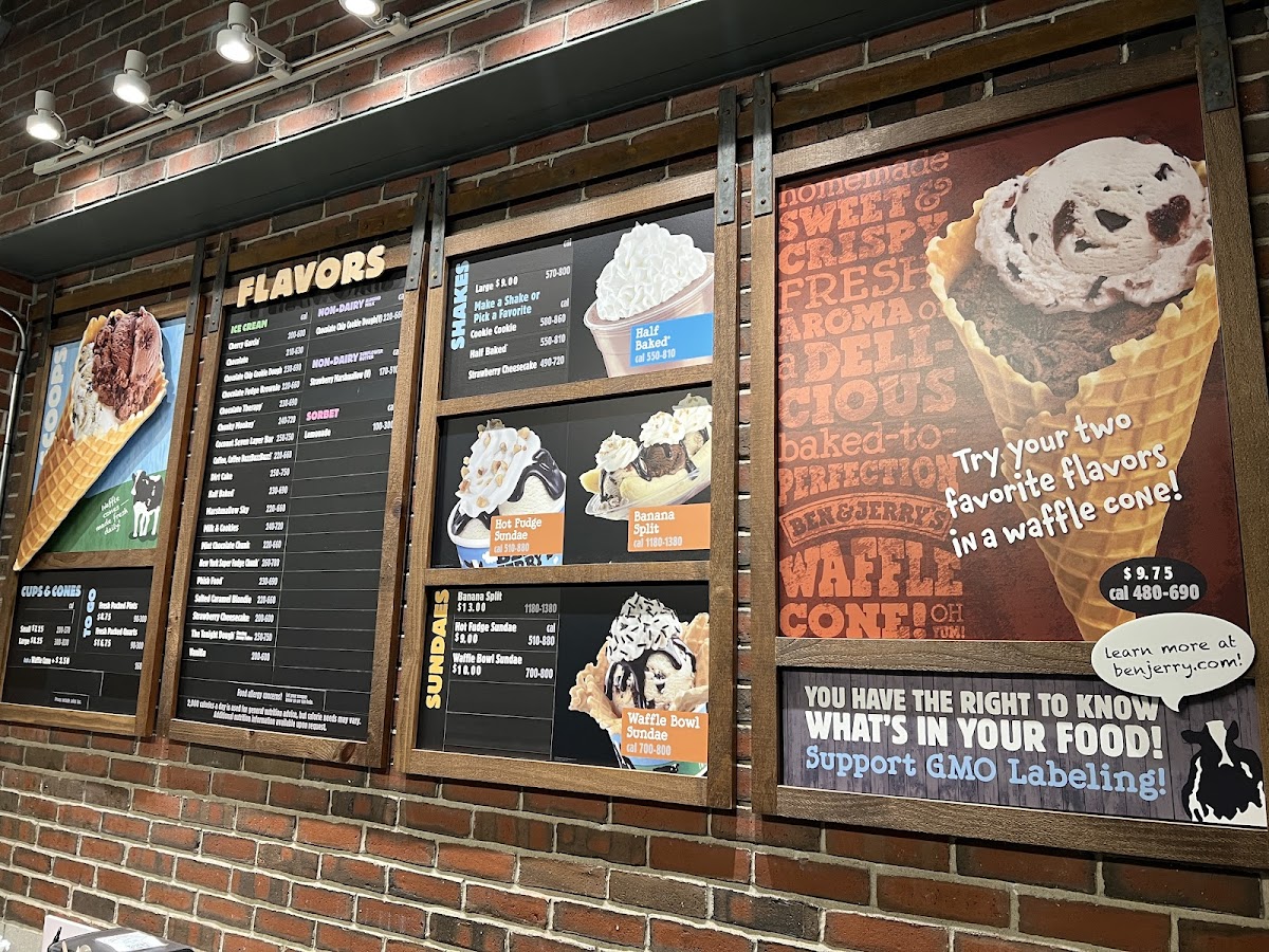 Ben & Jerry’s Photo Menu 1