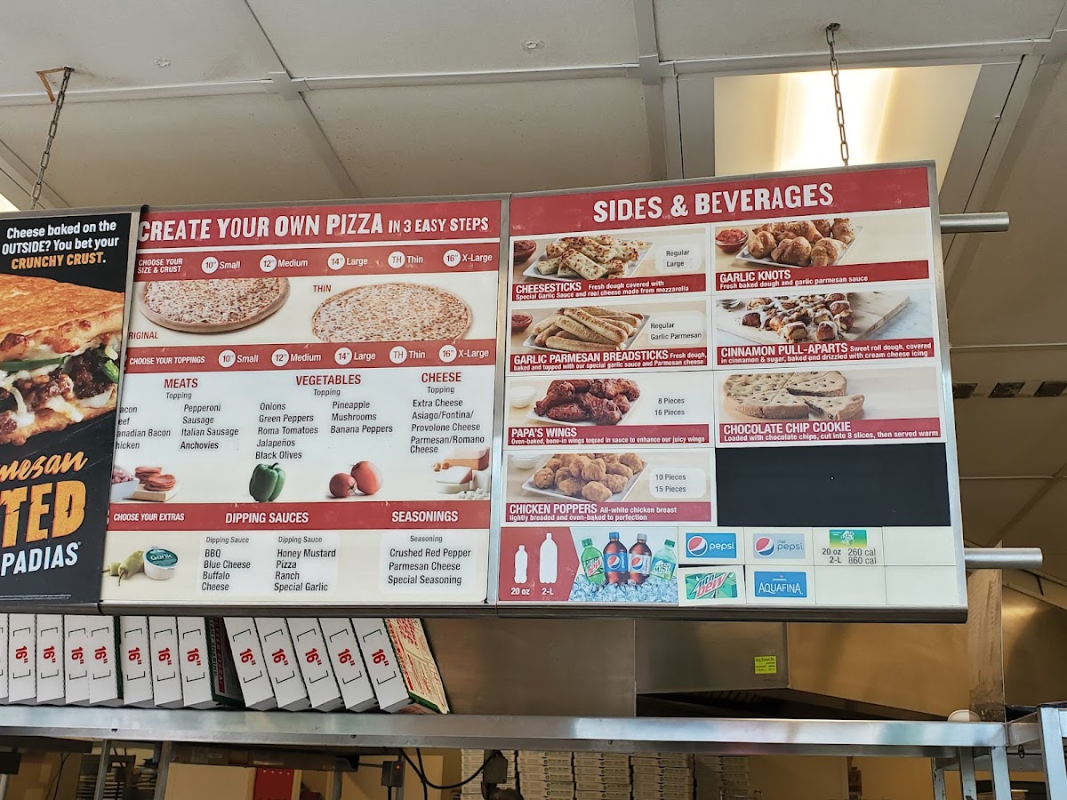 Papa Johns Pizza Photo Menu 1