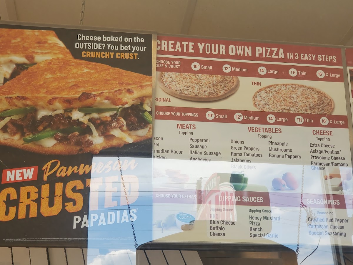 Papa Johns Pizza Photo Menu 2