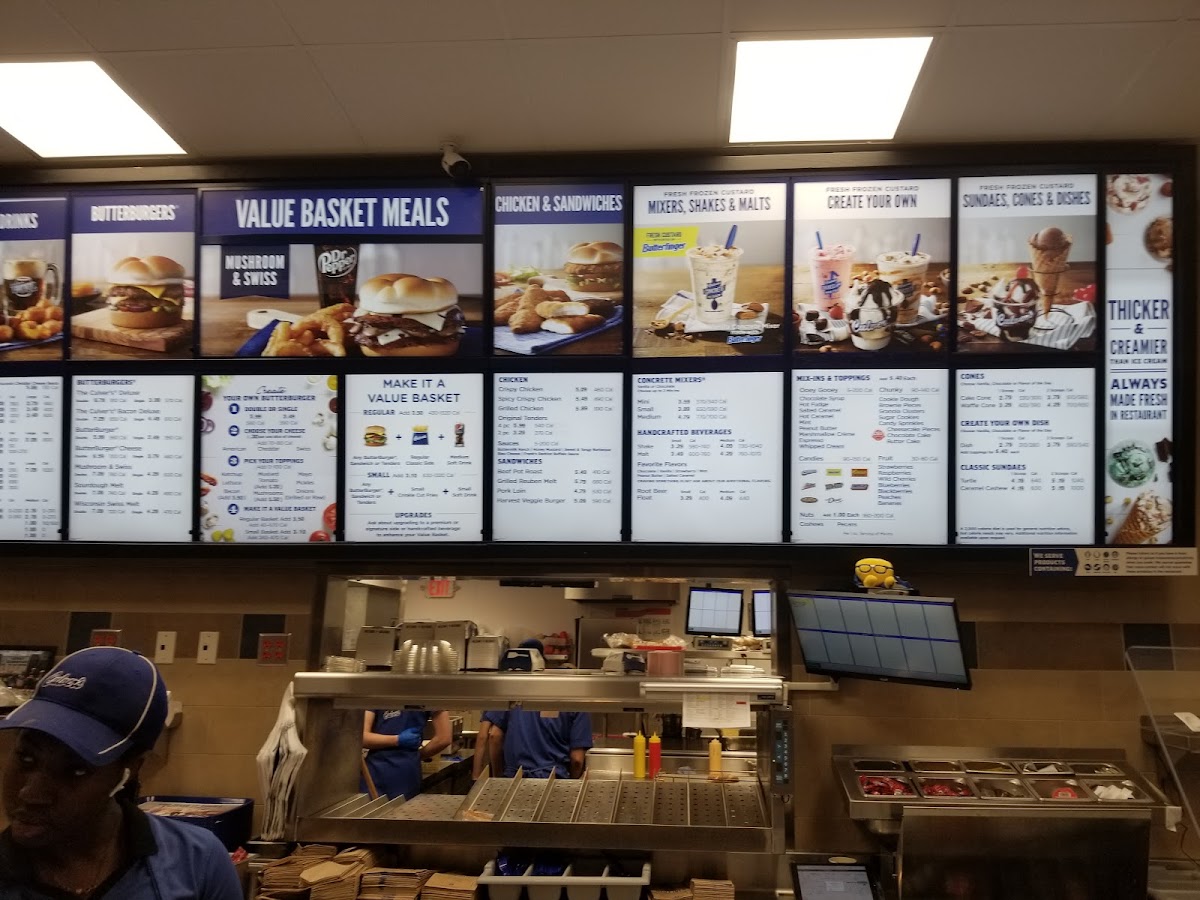 Culver’s Photo Menu 2