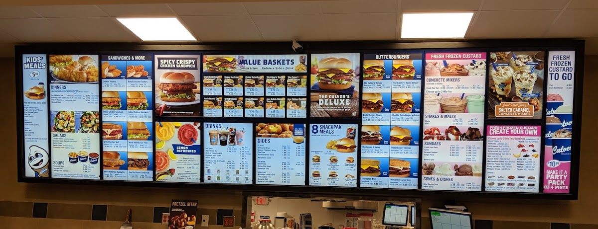 Culver’s Photo Menu 4