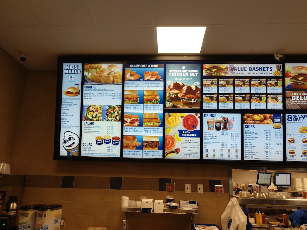 Culver’s Photo Menu 6