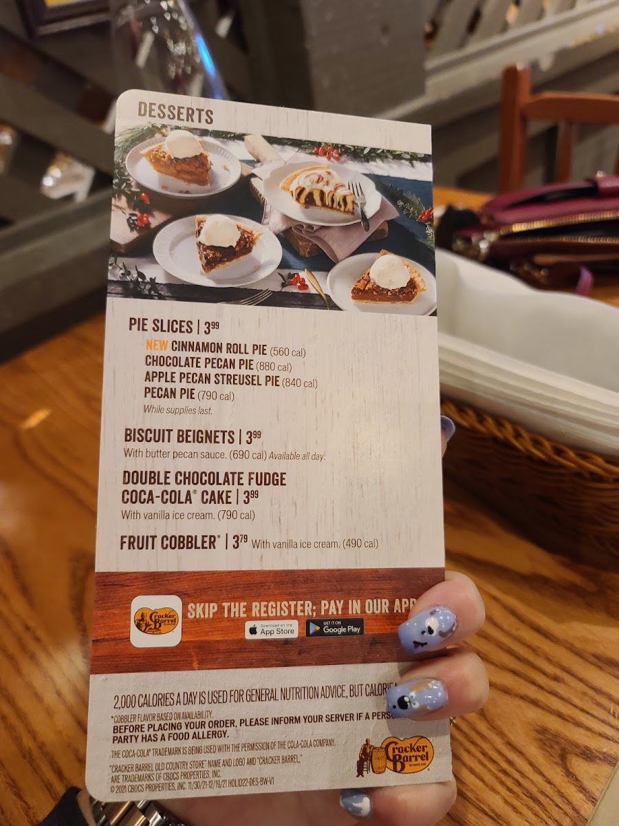Cracker Barrel Old Country Store Photo Menu 9