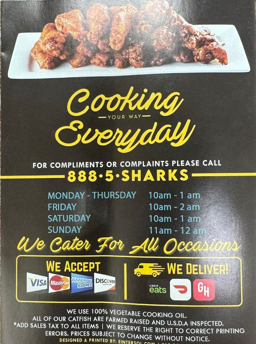 Sharks Fish & Chicken Photo Menu 4