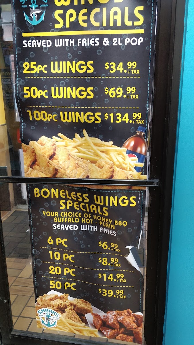 Sharks Fish & Chicken Photo Menu 8