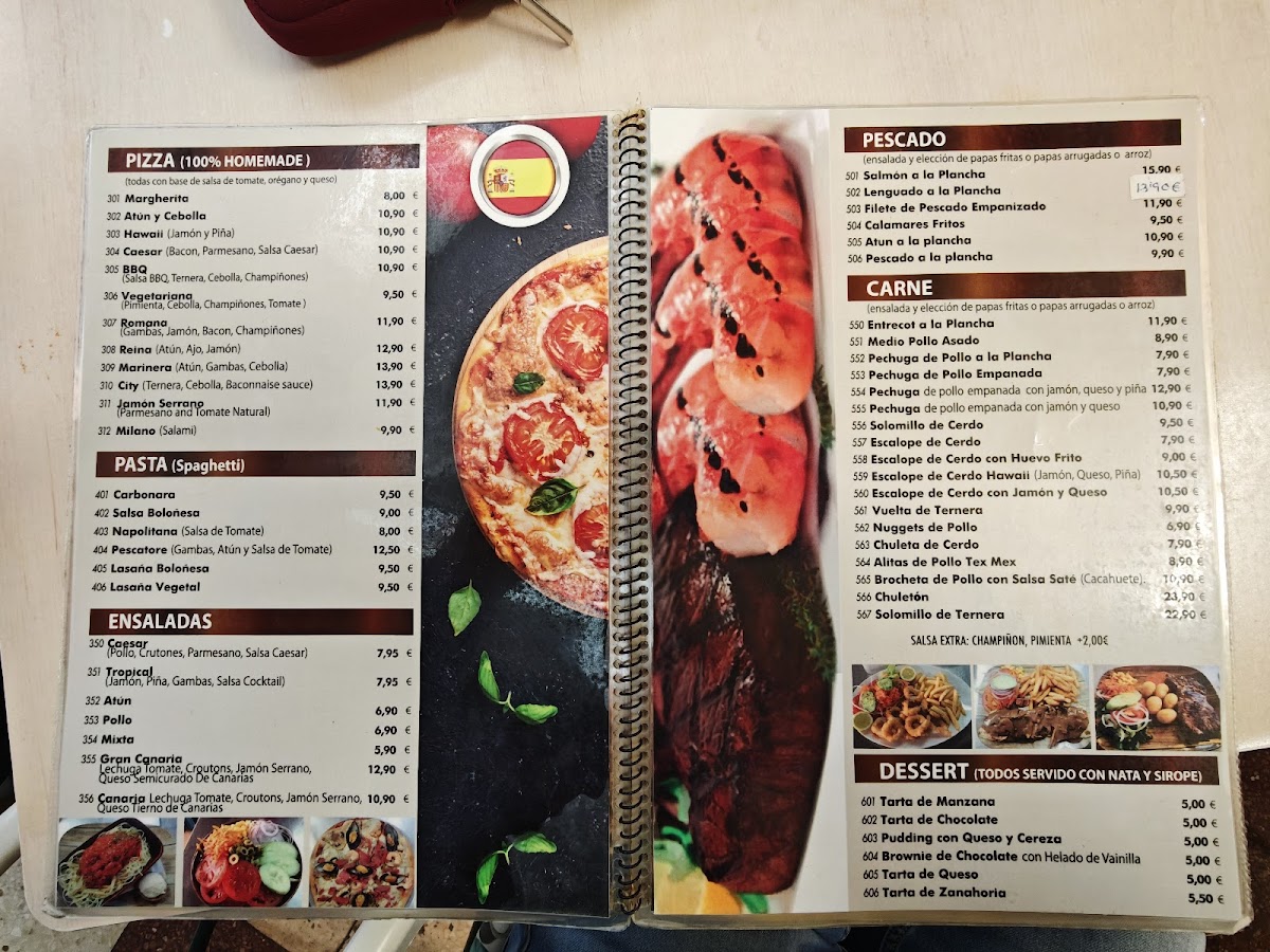 City Cafe Photo Menu 1