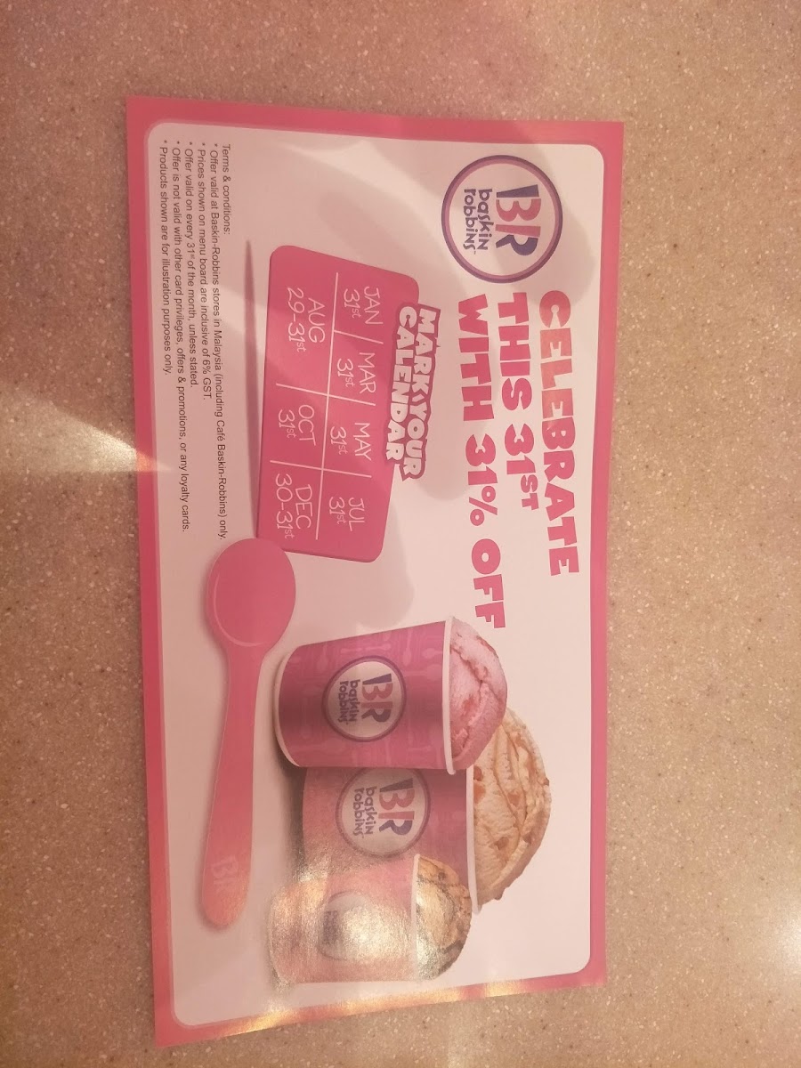 Baskin-Robbins Photo Menu 3