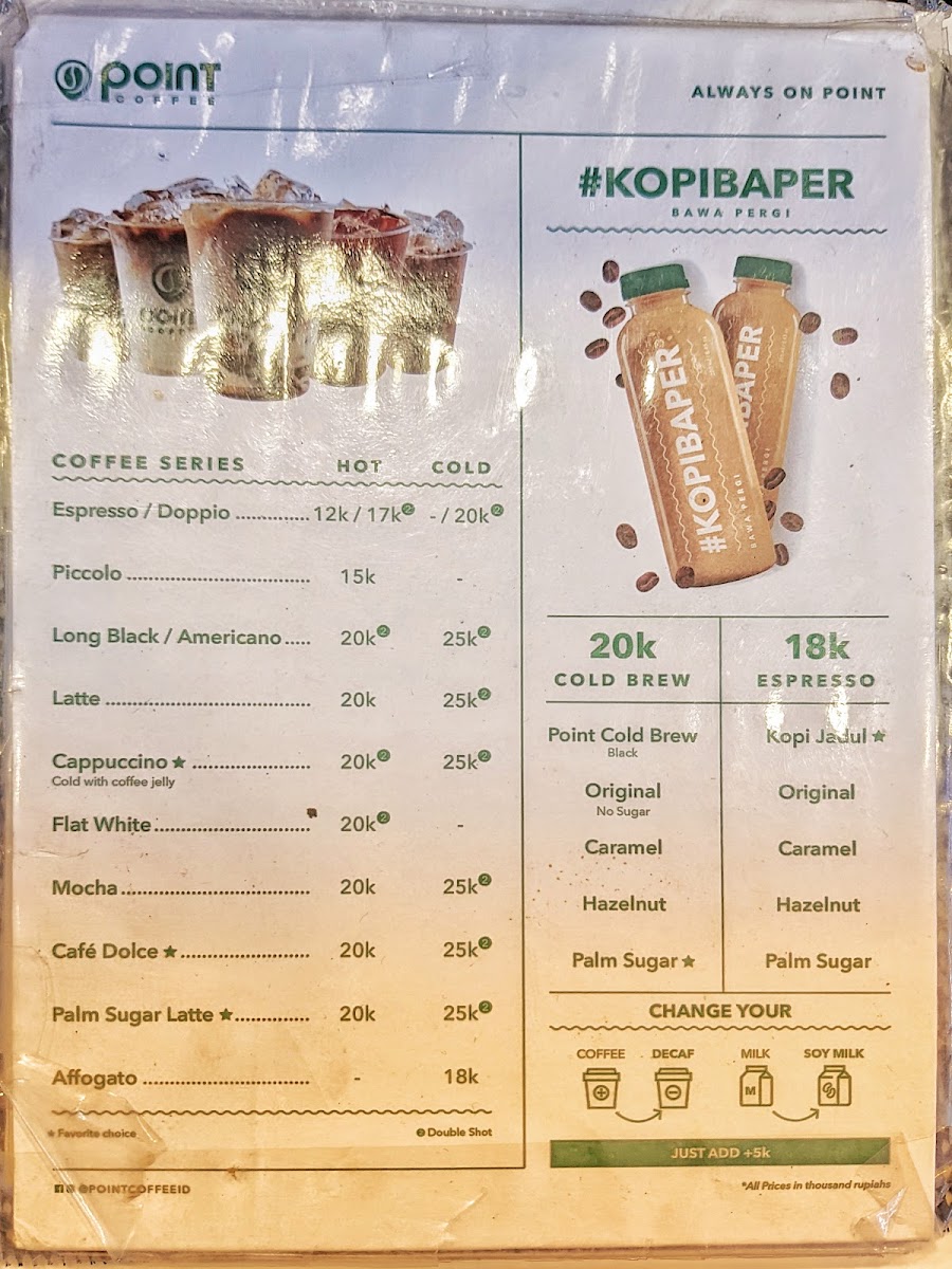 Point Coffee Photo Menu 3